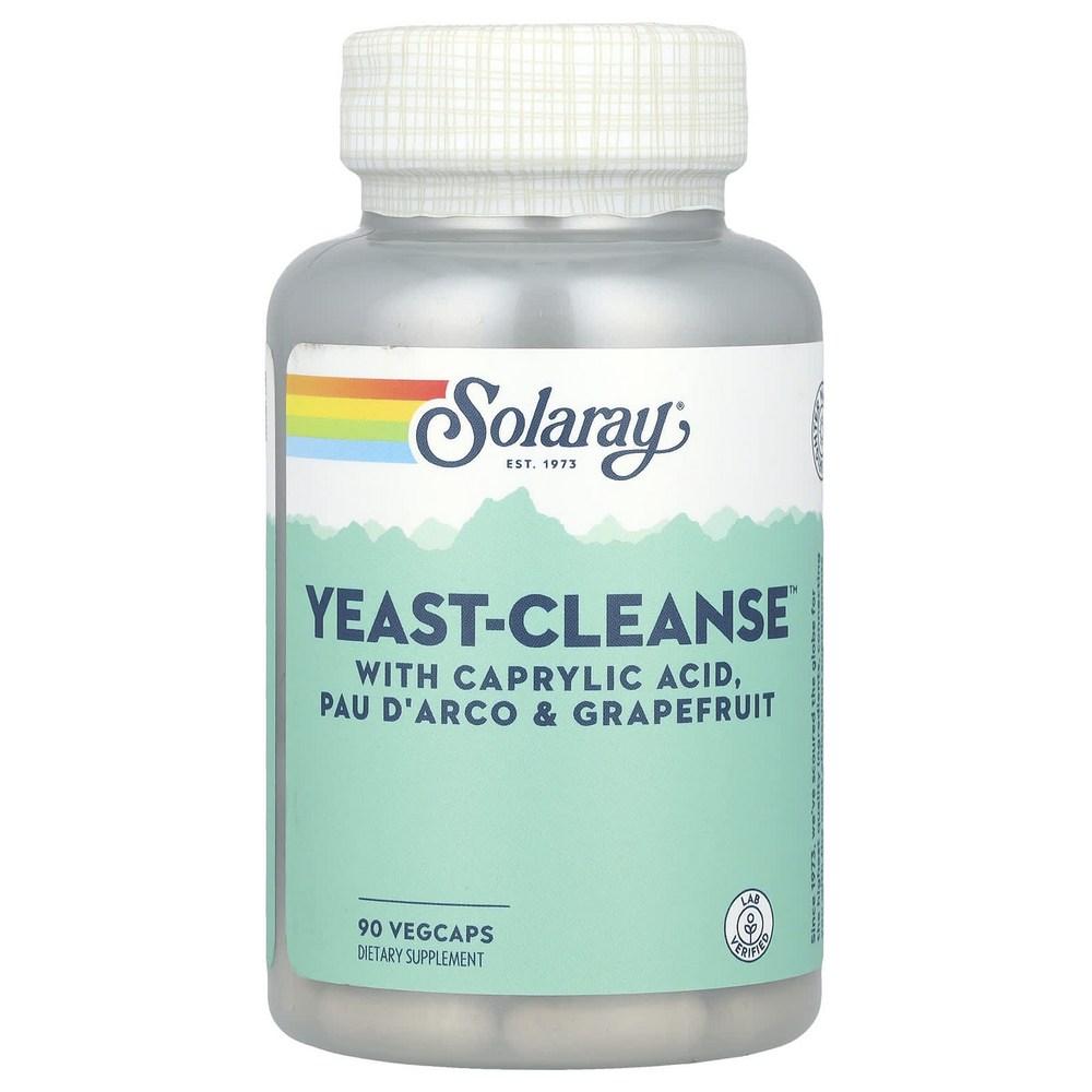 Solaray Yeast-Cleanse Овощные Капсулы 90 Таблеток 6 шт. Состав: может быть изменено производителем | 90 таблеток 6 шт