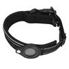 Reflective Dog Collar Adjustable Heavy Duty Neoprene Padded Pet Collar with Airtag Bracket for Medium Large Dogs38‑45cm