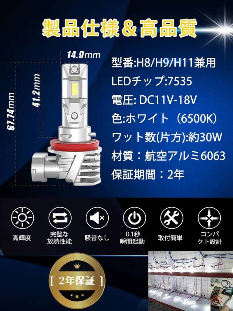 Светодиодная модель LTONXEN H11 для автомобилей, светодиодная фара, H11, совместимая с новым техосмотром транспортного средства,