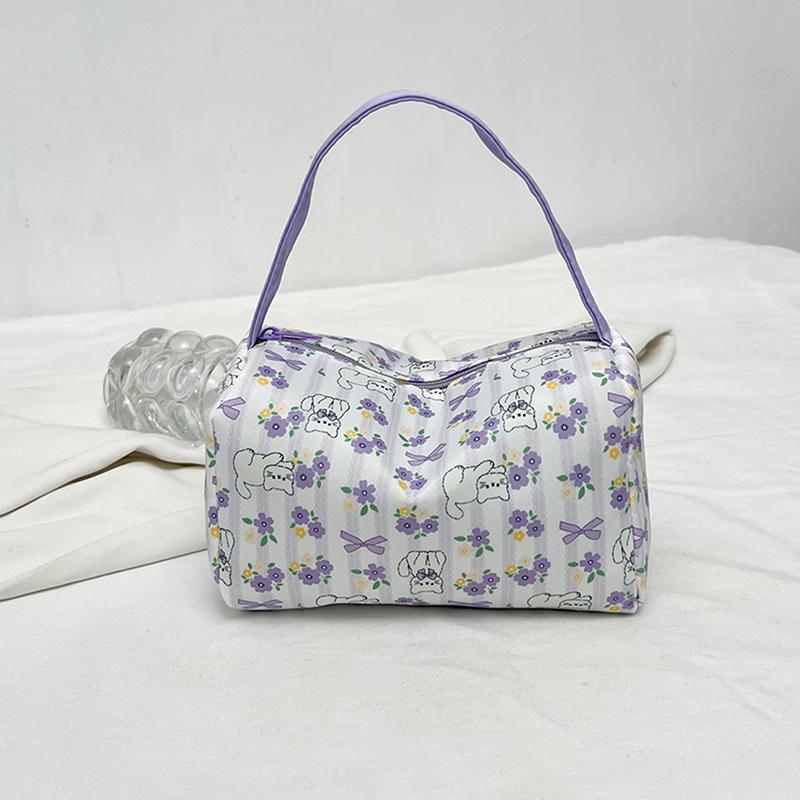 Милая мультяшная ручная косметичка большой вместимости, дорожная портативная сумка для хранения, косметичка для макияжа, креативный подарок на день рождения для девочек