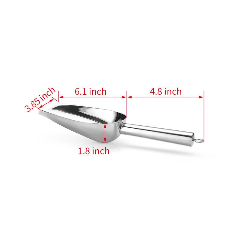 Stainless Steel Multi-functional Ice, Grain, Popcorn, Candy, and Coffee Bean Scoop