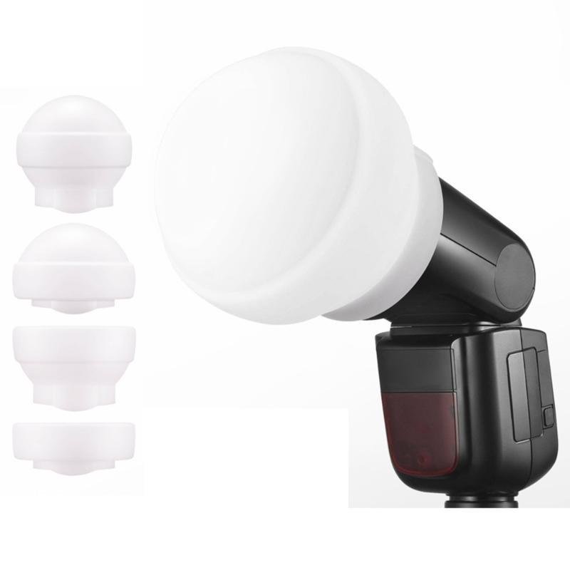 Foldable Silicone Flash Diffuser Softbox Spherical Design For V100 V1pro Even Lighting And Travel Photography