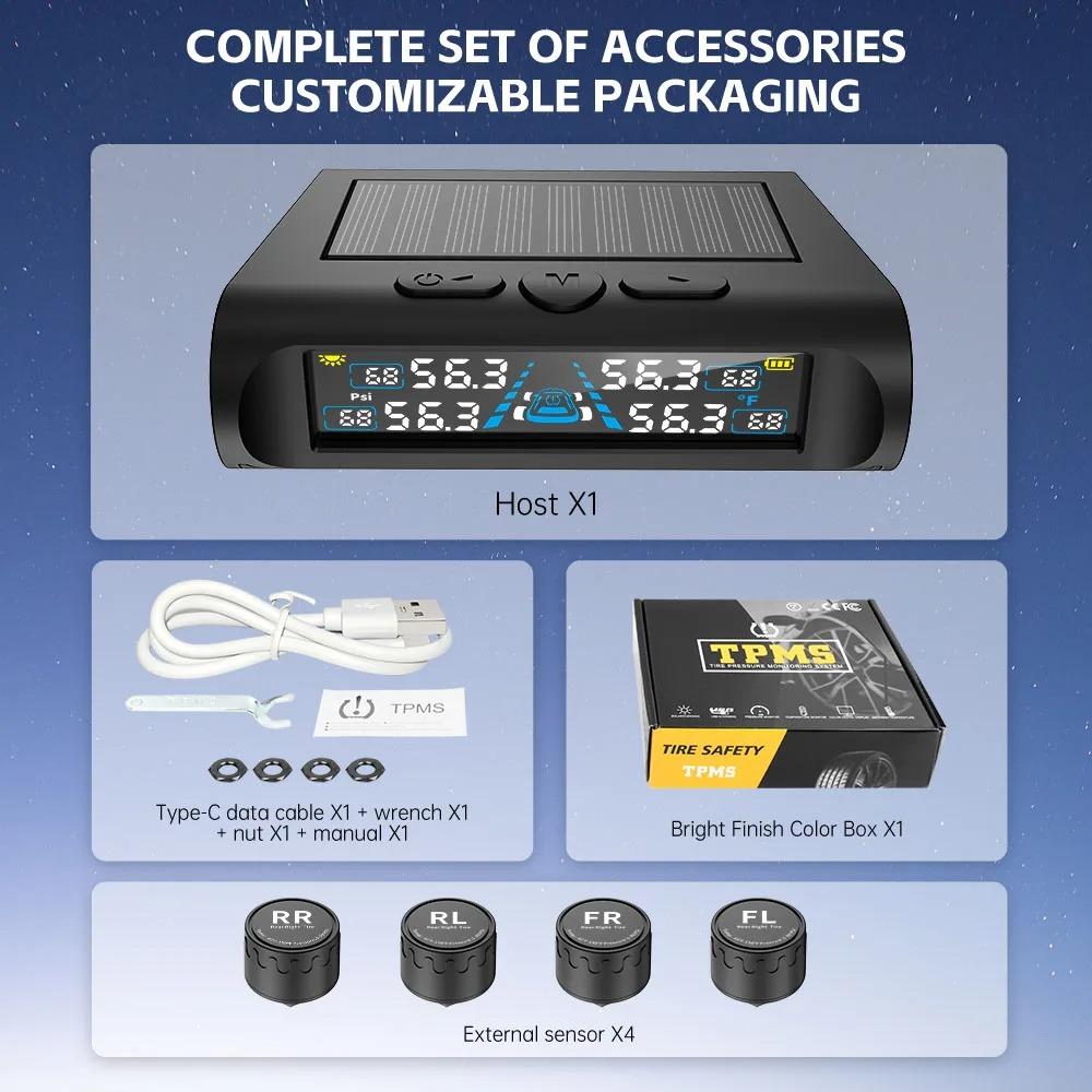 Система контроля давления в шинах автомобиля TPMS на солнечной энергии