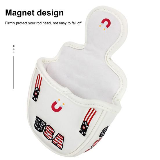 Чехол для головы гольф-клюшки с мягкой подкладкой и защитой от царапин, защитный чехол для клюшки для гольфа с магнитной застежкой, защитное оборудование