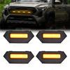 For Toyota Tacoma TRD Pro Trailhunter 2024 Car Front Grille Light LED Yellow Warning Light Daytime Running Lamp Headlight 12V