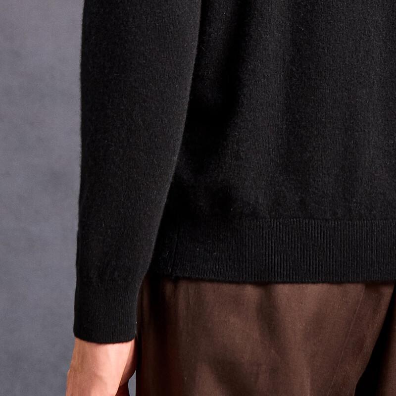 Antonio Men's 100% Pure Cashmere Half-High Collar Sweater