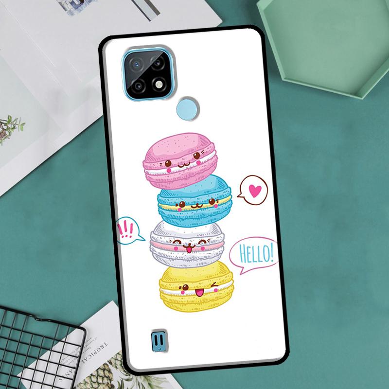 Десерт торт макароны милый для OnePlus 10 Pro 9 Pro 8T 9R Nord2 чехол для Realme 9 8 Pro 8i 9i C35 GT Neo 2 3 Master