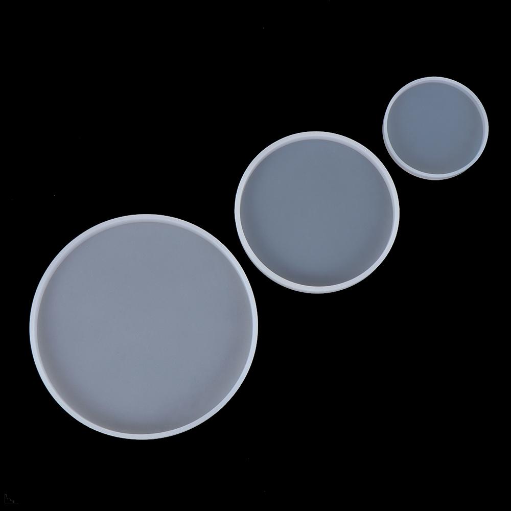 Силиконовая жидкая художественная чашка Mad Round Coaster Mold эпоксидная смола литейные формы ювелирные изделия формы