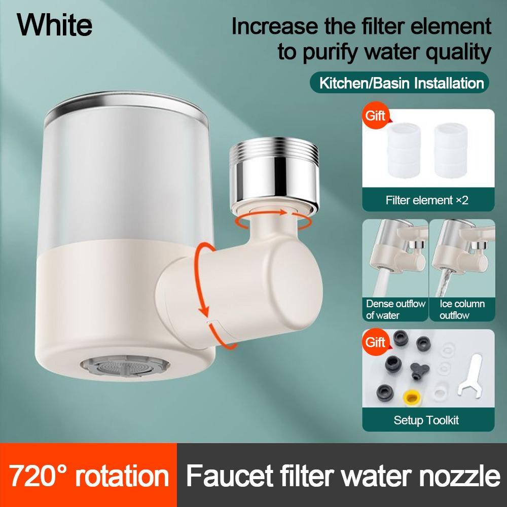 Anti-splash Kitchen Faucet Nozzle Water Saving 2-Mode Adjustable Sprayer Nozzle Tap Spray 720°Rotation Water Outlet Taps