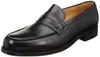 Christian Carano Business Made In Genuine Leather Cowhide Size Men's Shoes, Japan, Loafers, Shrink-Embossed Leather, Black, 24.5cm (SD-8799)