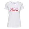 Short-sleeved Cotton T-shirt Love Passion Woman