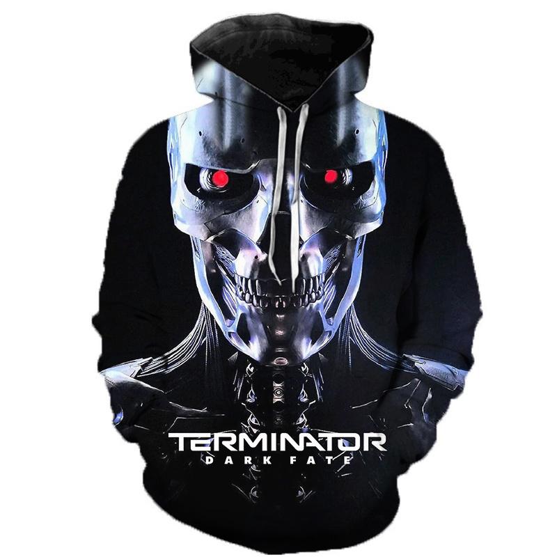 Terminator Movie 3D Print Hoodies Autumn Men Women Casual Fashion Hoodie Oversized Sweatshirts Pullovers Tracksuit Man Clothing