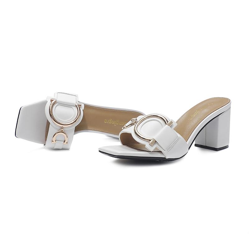 Подходящие Элегантные Сандалии Женские Вечерние Сексуальные Металлические Весенне-Летние Шлепанцы Шлепанцы с Перекрестной Шнуровкой Модная Женская Обувь