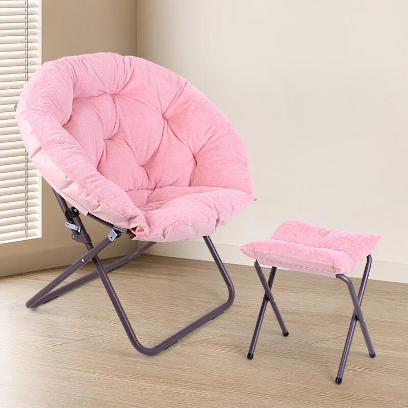 OLOMM Winter Thickened Folding Moon Chair