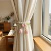 Adjustable Flowers Curtain Straps Decorative Heart Curtain Binding  Living Room