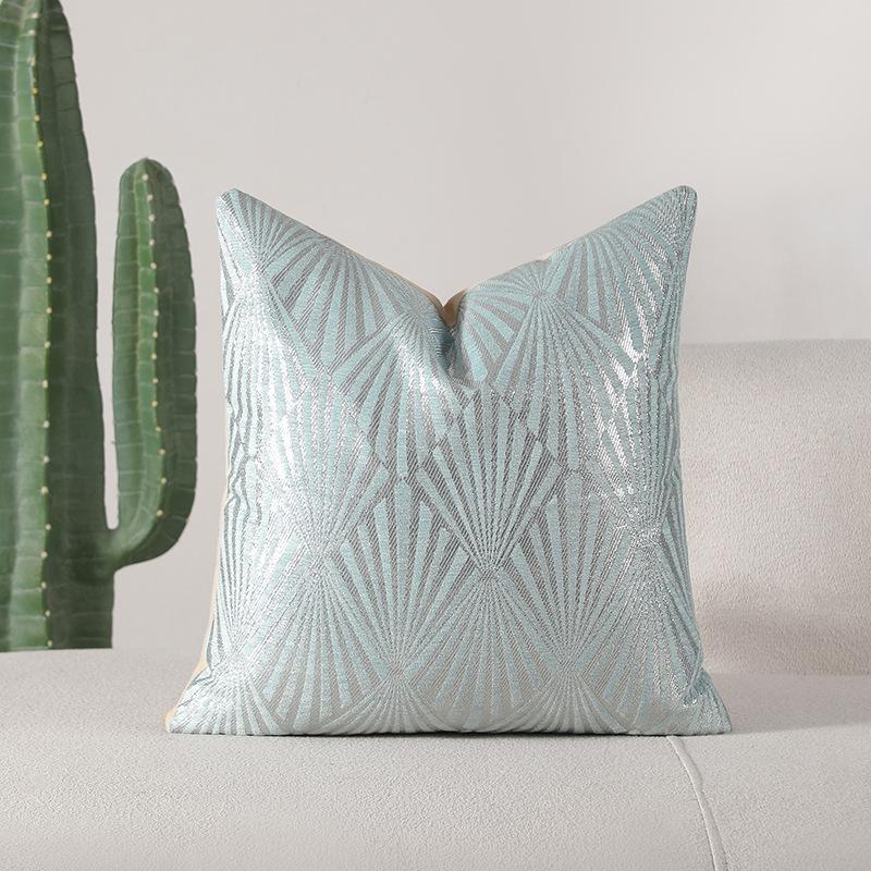 Simple Silver Fan Flower Pillow Cover Pillow Cushion Cushion Cover