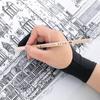 Anti-Scratch Black Blue Grey Pink Two Finger Glove Tablet Drawing Glove Art Supplies Painting Glove
