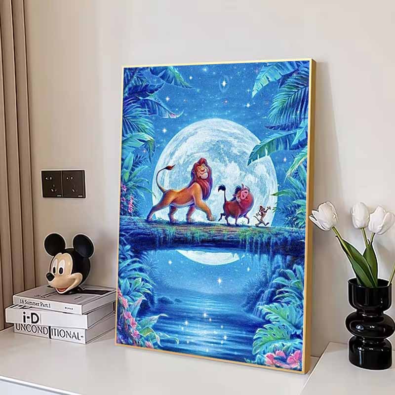 Disney 5D DIY Алмазная мозаика Хакуна Матата Иллюстрация Из Короля Льва Вышивка Мозаика Крестик Домашний Декор Подарок Поделка