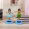 Car Decoration Dancing Doll Car Accessories Solar Power Toy Shaking Head Hawaii Swinging Animated Girl Car Ornament Car-styling