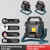 LED Portable Lantern USB Handheld Work Light Flashlight Searchlight With Side Light Waterproof 5PCS 18650 Battery Outdoor