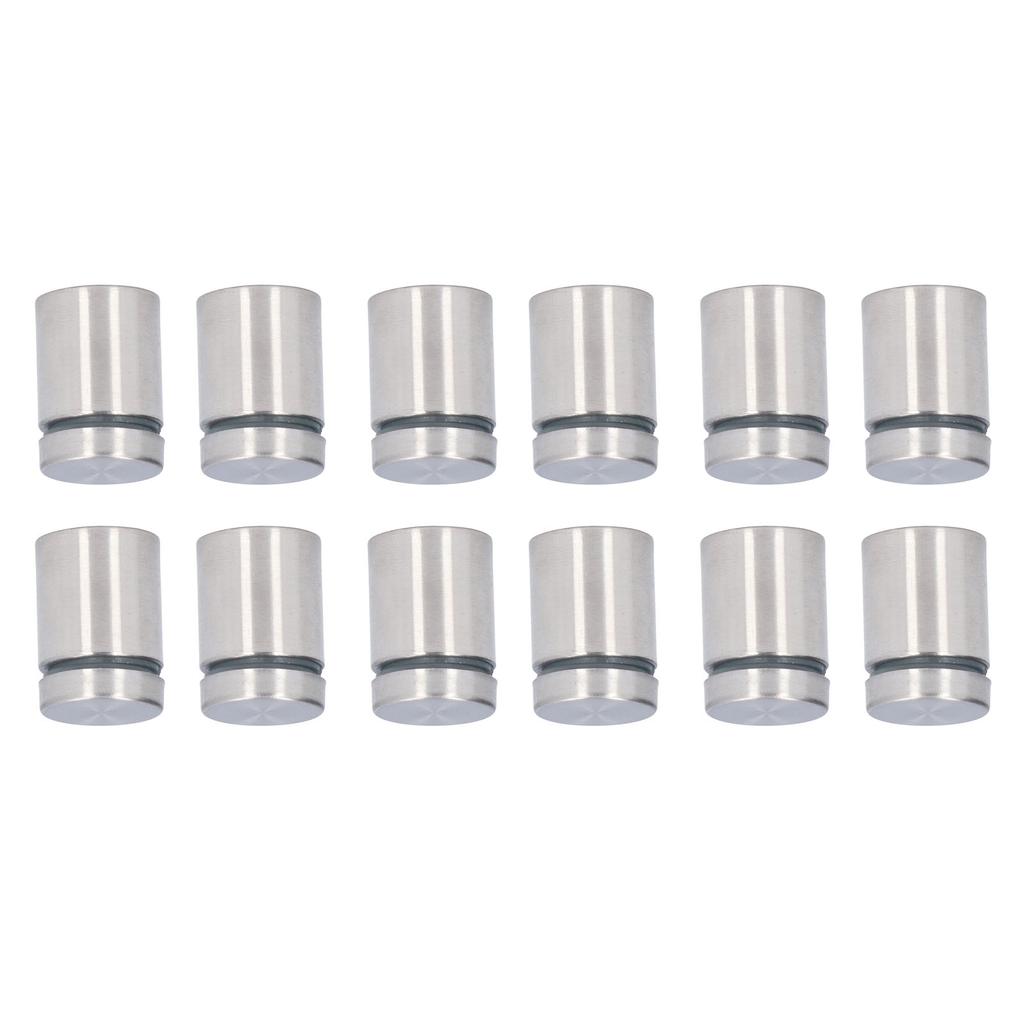 12Pcs Standoff Screw Stainless Steel 19x25mm Wall Mount Advertising Fastener Set Kit