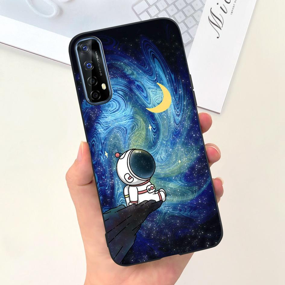 Чехол для Realme 7 Чехол для Realme 7 5G Милый Астронавт Динозавр Мягкий Силикон Funda Для Realme 7 Pro RMX2170 Realme7 Защитный Чехол