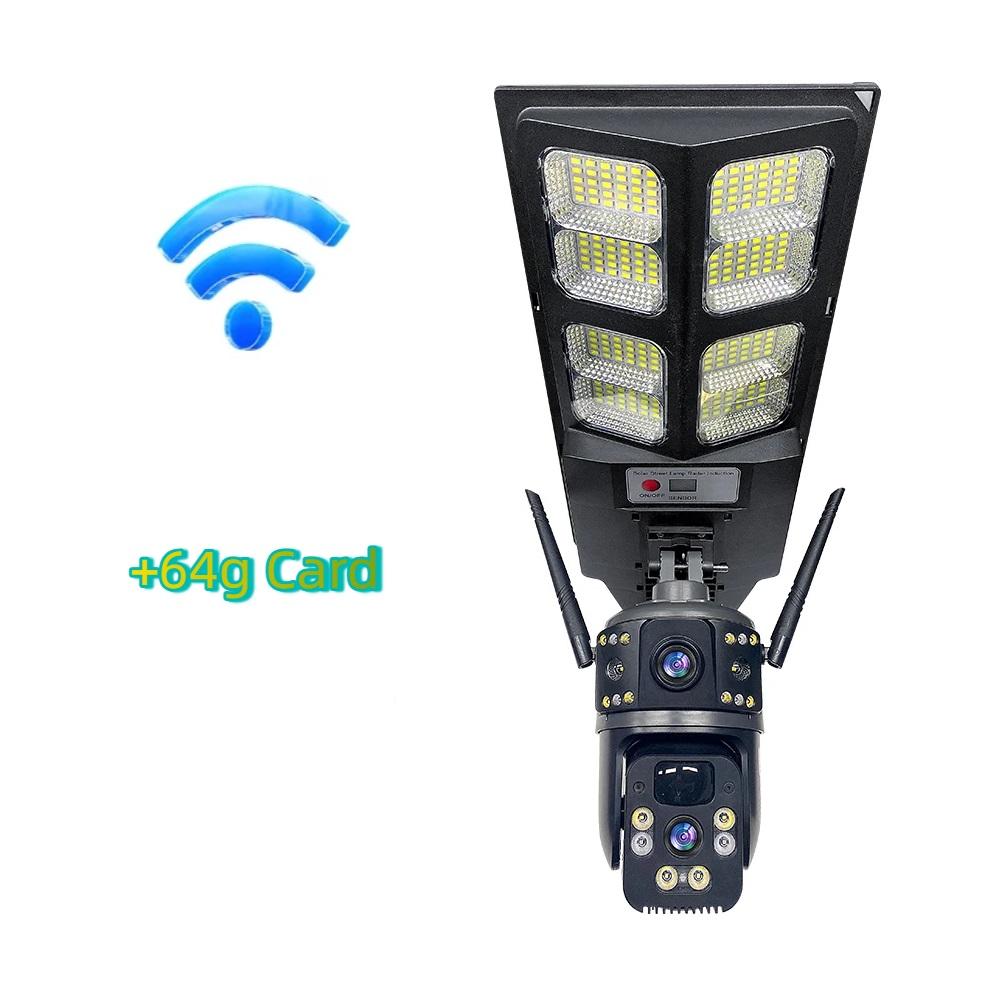 2-in-1 Solar Street Light – Courtyard Lamp & Security Camera, Auto Solar Charging Surveillance