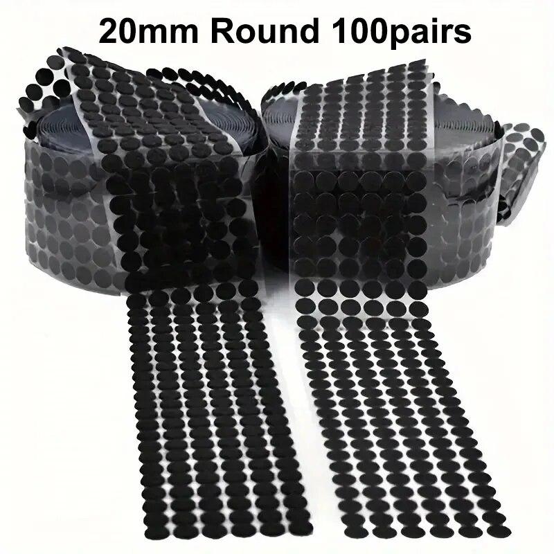 10 мм черная суперклеевая самоклеящаяся лента-липучка диаметром 10 мм аксессуары для ручного шитья своими руками