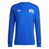 Manchester United George Best Series Comfortable Casual Retro Long Sleeve Football Shirt Men Tops Cobalt-Blue IV7536