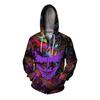 Крутой официальный сайт Clown Man Zip Up Hoodies 3D цифровая печать Новые толстовки и свитшоты Изысканный дизайн Мужская одежда