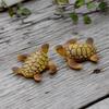 2Pcs Resin Turtle Model Miniature Fairy Garden Bonsai Dollhouse Figurine Decor