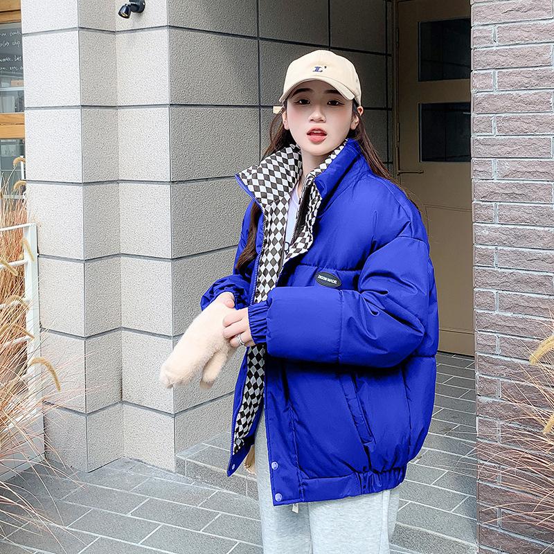 Зимняя новая хорошего качества утолщенная хлебная одежда хлопковая одежда женская пуховая хлопковая одежда студенческая стойка воротник короткая куртка