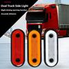 5Pcs 12V/24V Truck Side Marker Light LED Trailer Lights Reflector Van Clearance Lights for Scania for DAF Truck for Isuzu