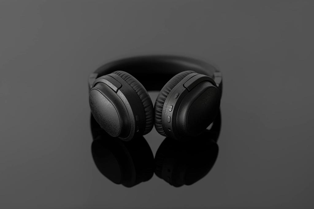 Финальные беспроводные наушники Bluetooth UX3000 с шумоподавлением, до 35 часов музыки, низкая задержка, aptX-соединение, воспроизведение, LL, многоточечное (черный)