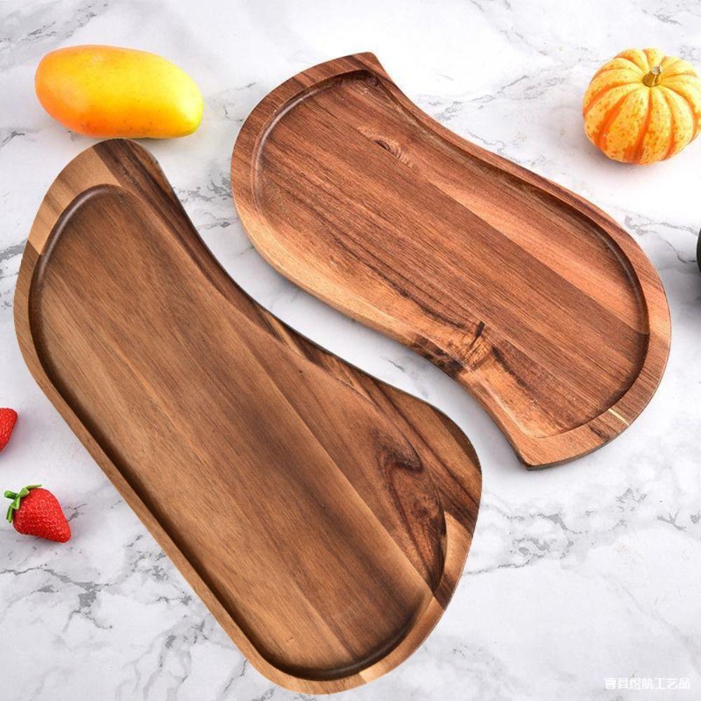 Japanese Style Wooden Tray Wood Cheese Board Multi Purpose Rectangular Platter Restaurant