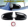 Gloss Black Wing Door Mirror Cover Caps Left + Right for VW Jetta 2005-2011