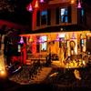 8 Pcs Hanging Witch Hat String Lights, Light Up Waterproof Halloween Decorations with Remote Control for Outdoor Garden Party Carnival Supplies Decor