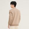 Qipai Men's Xinjiang Cotton Modal Textured Pullover Sweatshirt