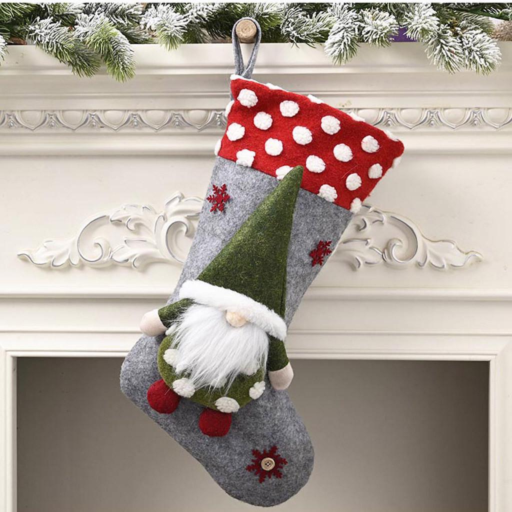Christmas Socks Gift Bag Christmas Decorations Children's Candy Christmas Socks