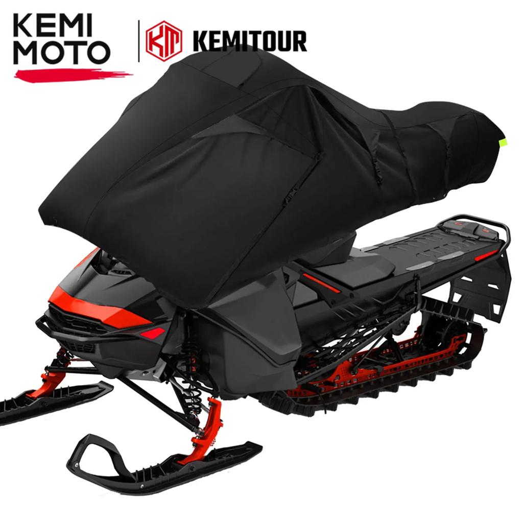 600D TPU Snowmobile Cover Waterproof 119 to 127 Inches Compatible with Polaris RMK INDY for Ski-Doo for Arctic Cat for Yamaha