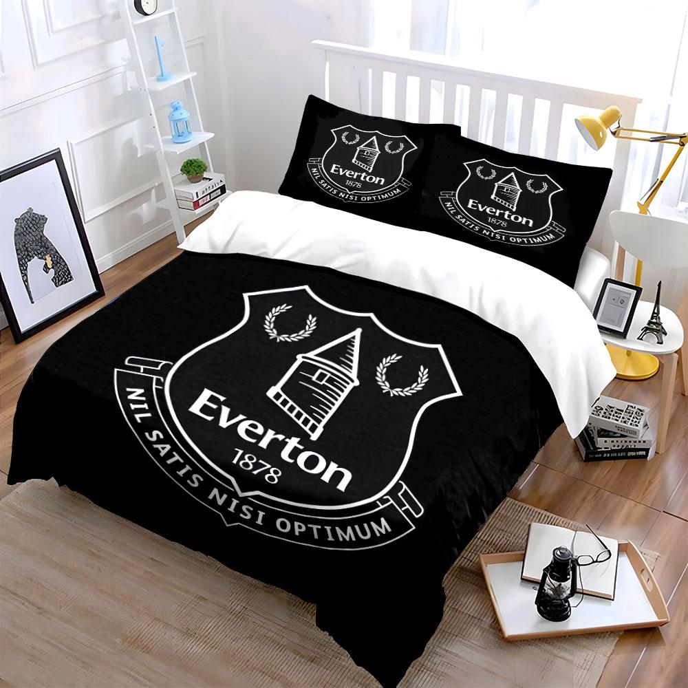 Everton crest and text. Bedding sets Duvet cover sets Duvet covers Pillowcases(1*Duvet Cover 2*Pillowcases without duvet insert)