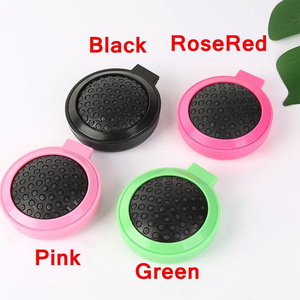 Comb Pocket Size Compact Cosmetic Mirror Included Folding Hair Brush Beauty Tools Scalp Massager