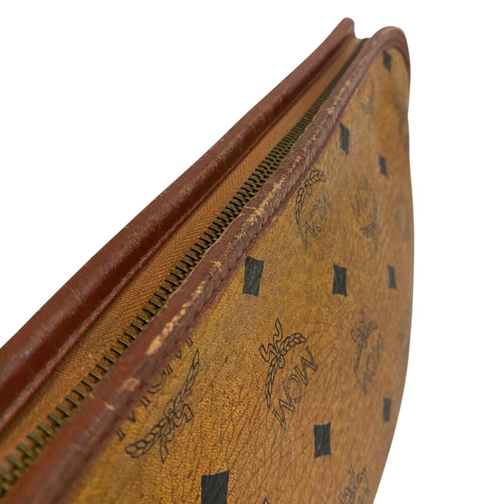 MCM Клатч кошелек кожаная деловая сумка бежевая кожа мужская Б/У