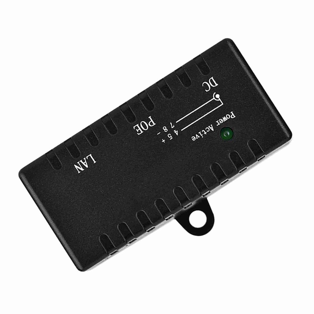 POE-сплиттер Power Over Ethernet-инжекторный адаптер для локальной сети, черный