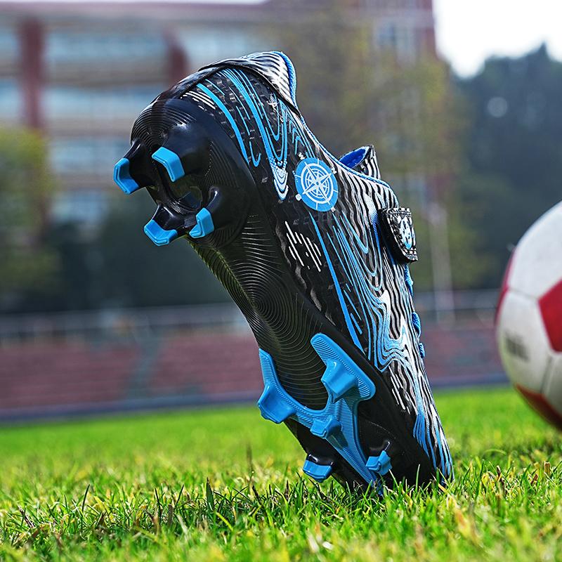 28-39 Children's Football Boots Children's Magic Stickers Strap Plastic Nail Football Shoes