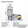 Автомобильный светодиодный фонарь T10 W5W Canbus Glass, автомобильный фонарь COB, прозрачный, 6000K, плафон для чтения, габаритный фонарь, клиновидная лампа для номерного знака, 168 194 192, постоянный ток 12 В