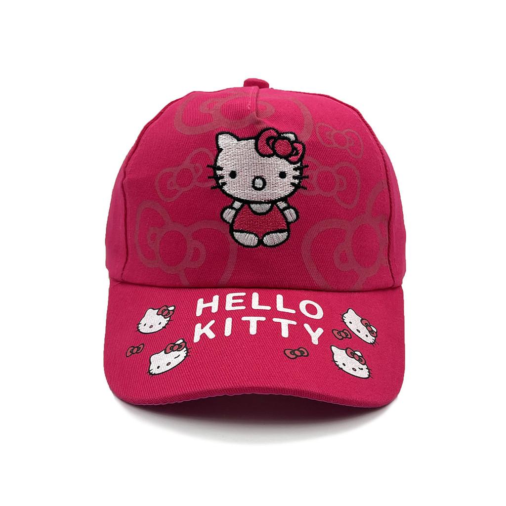 Kt Cat Cartoon Baseball Cap With Breathable Cotton And Windproof Features