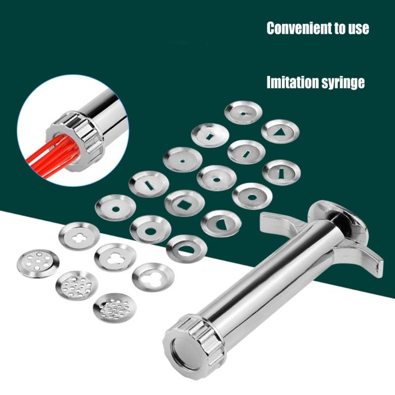 Инструмент для скульптуры - Экструдер для глины с 20 насадками-молдами, Экструдер для сахарной пасты, Экструдер для глины, Инструмент для выпечки, Инструмент для украшения торта