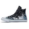 Chuck Taylor All Star Wave Totem Нескользящие Легкие Высокие Канвасовые Женские Синие и Черные