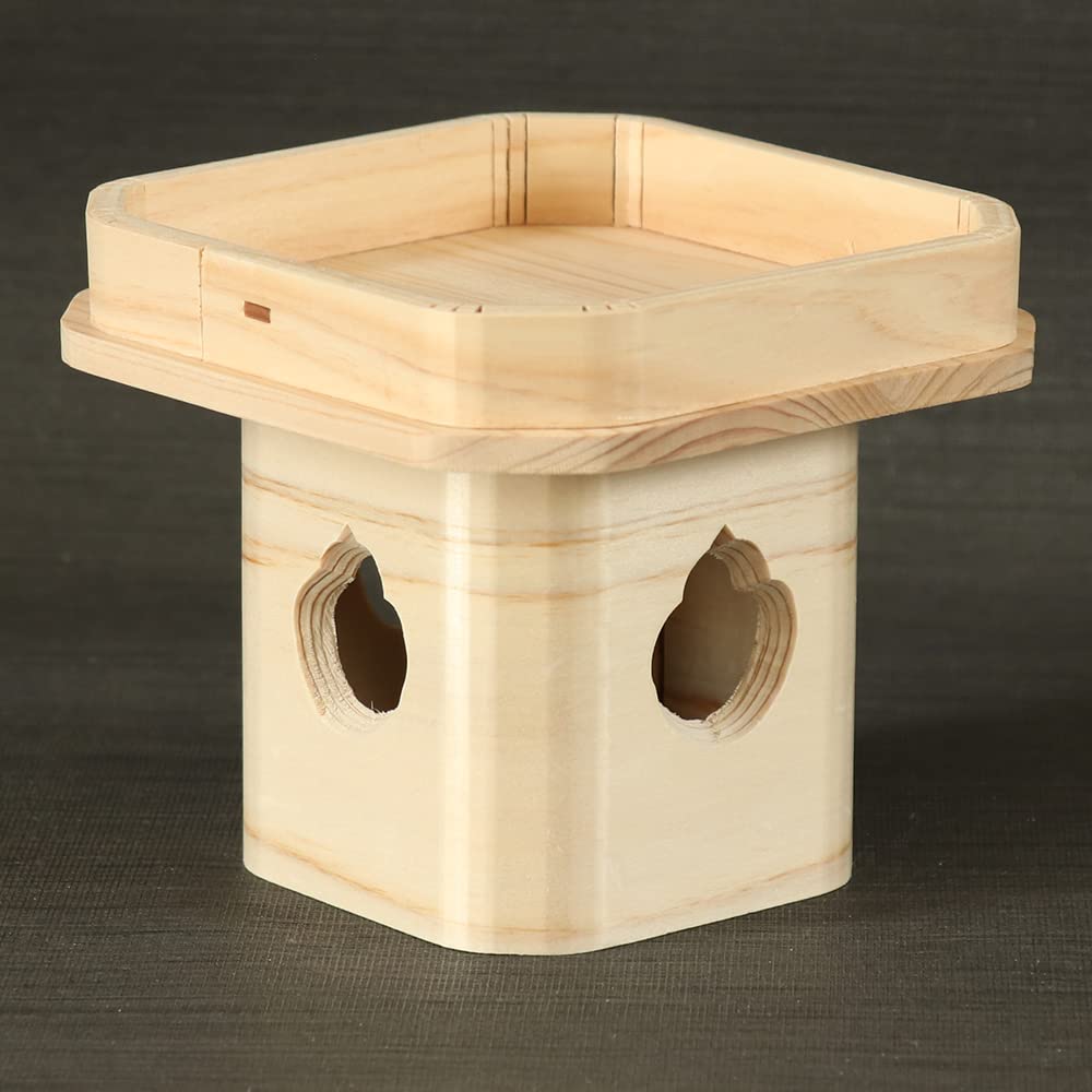Namukumachan Kobo Sanpo (Sanpo) 6 inches (18.5cm wide x 14.5cm high) Three-sided Hinoki (Japanese cypress) Made in Japan Shinto Shrine, Shinto